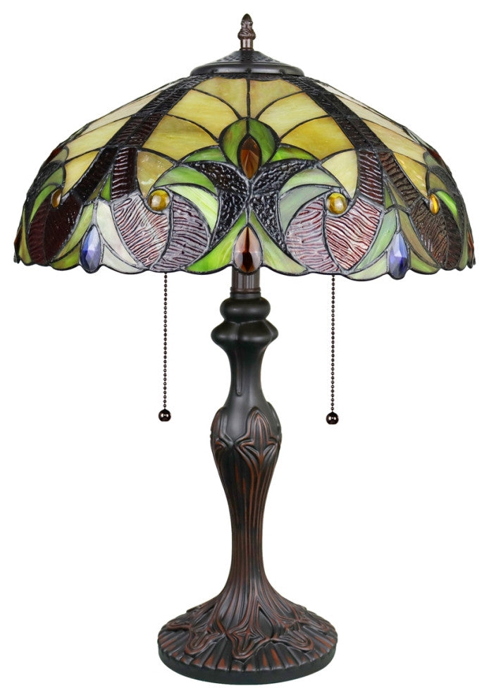 CHLOE Lighting CH38632AV16-TL2 ADIA Victorian Dark Bronze 2 Light Table Lamp