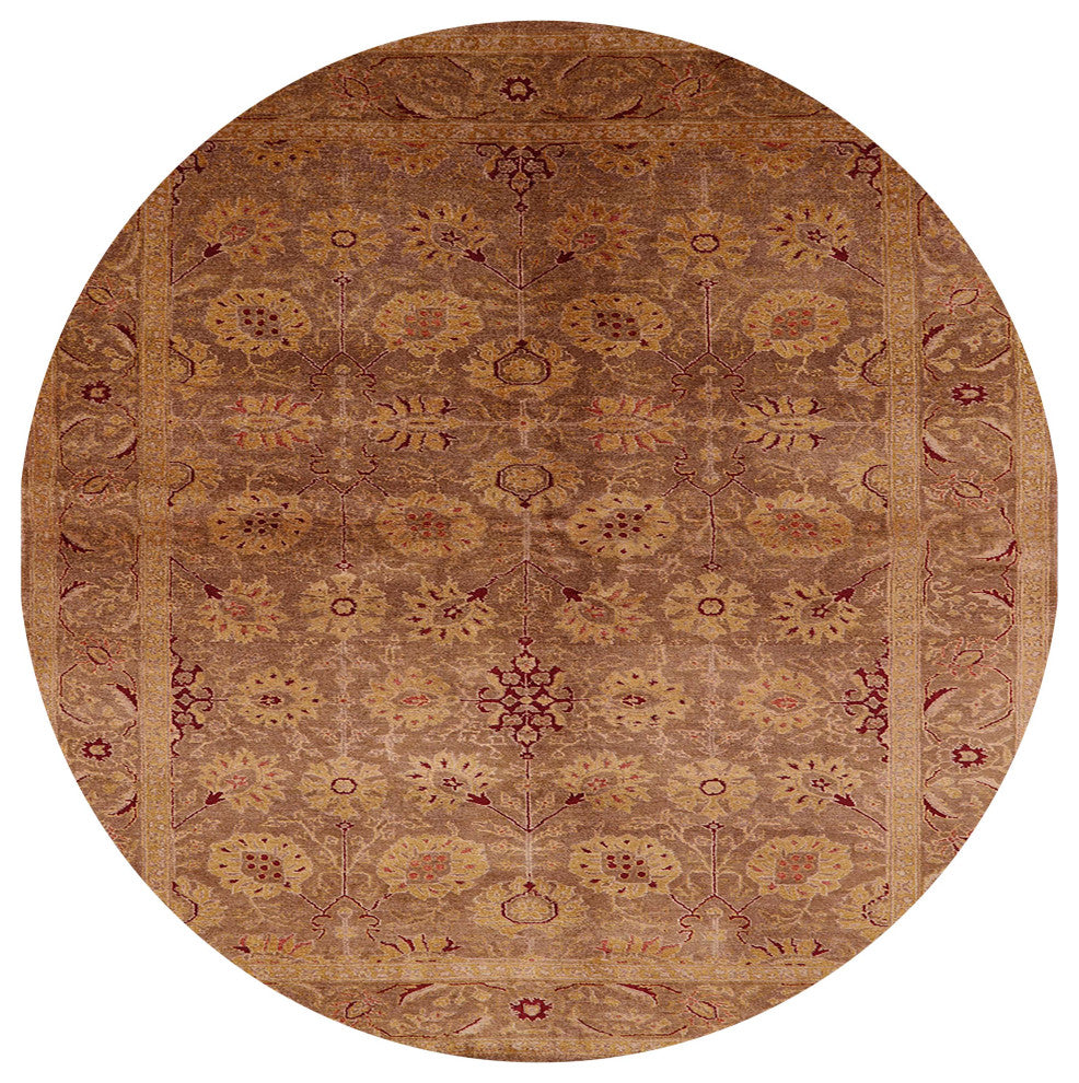 Ahgly Company Indoor Round Mid-Century Modern Area Rugs, 4' Round