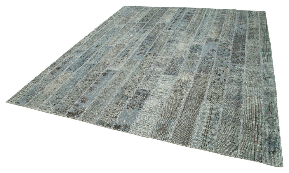 Rug N Carpet - Handwoven Anatolian 8' 2" x 9' 11" Overdyed Patchwork Area Rug