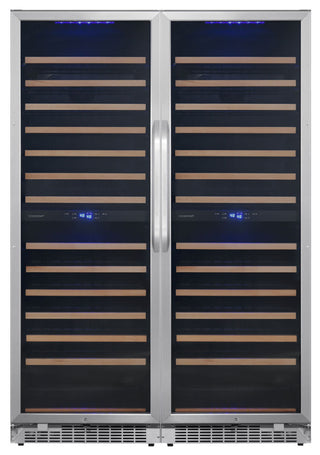 EdgeStar CWR1552DZDUAL 48"W 282 Bottle Capacity Built-In or - Stainless Steel