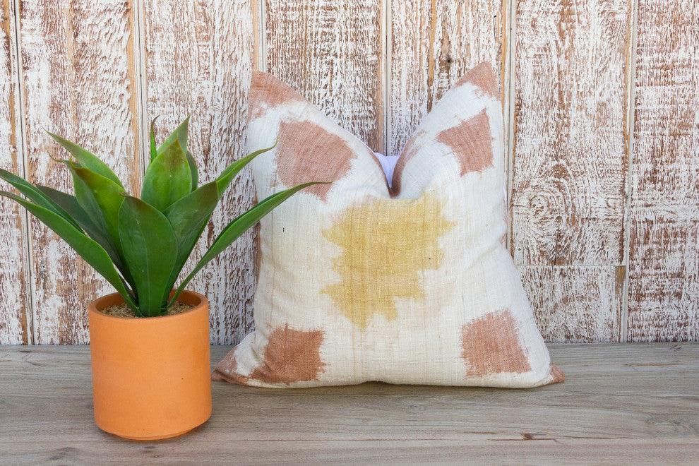 Kivili Organic Silk Ikat Pillow