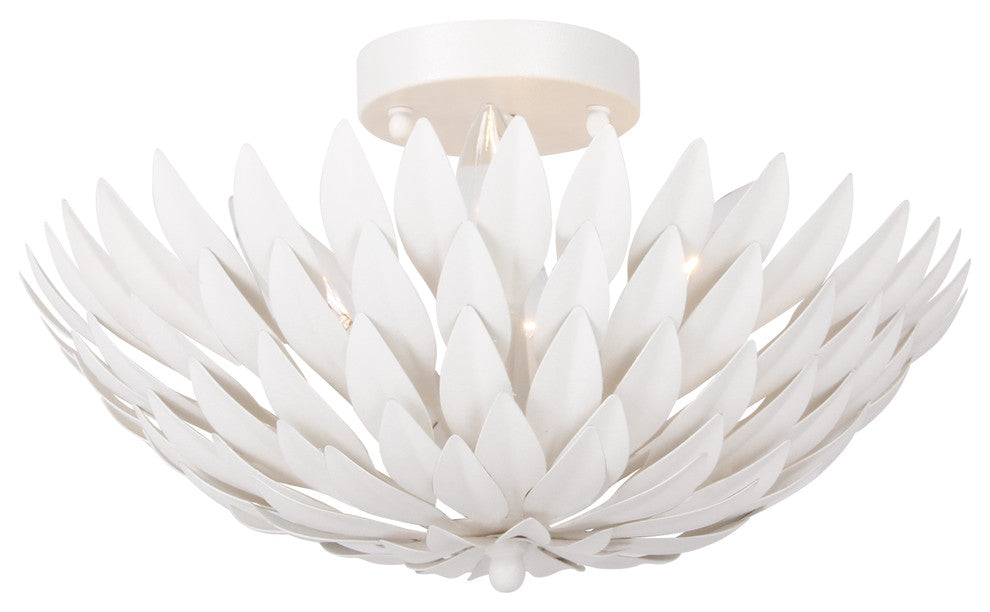 Broche 4 Light Ceiling Mount in Matte White