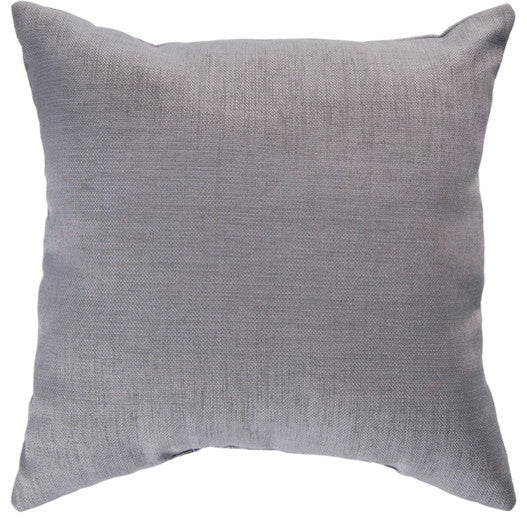 Surya Storm ZZ-406 22"x22" Pillow Cover, Medium Gray