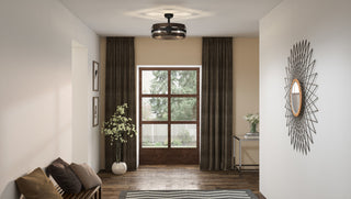 Quoizel QFA5615 24 Inch Indoor Fandelier - Matte Black