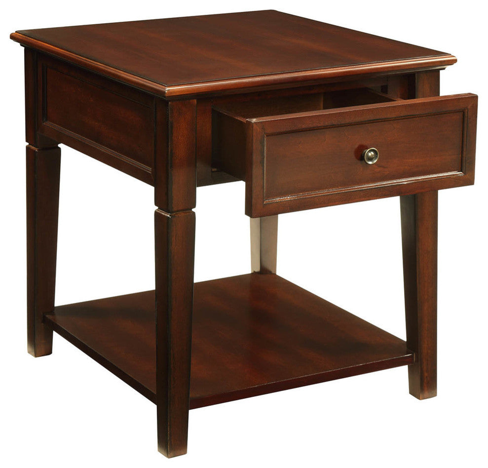 Malachi End Table, Walnut