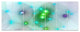 Green Fractal Lights in Fog, Abstract Wall Art Canvas, 83"x32", 7 Panels