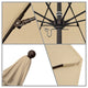 11' Fiberglass Umbrella Bronze, Pacifica, Beige, 11'