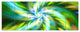 Beautiful Green Flower Petals, Floral Canvas Art Print, 70"x28", 6 Panels
