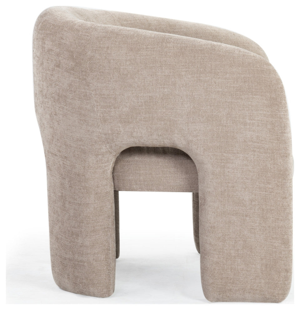 Safavieh Couture Tamlyn Accent Chair, Light Brown