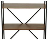 Tall Brayden Bookcase, Chestnut/Black