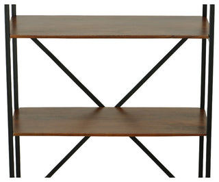 Tall Brayden Bookcase, Chestnut/Black