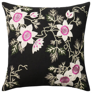 Loloi Inc. Pillow, Black and Ivory, 22"x22"