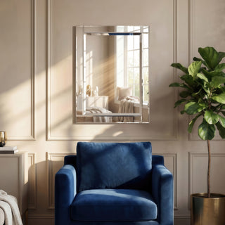 Modern Beveled Wall Mirror, 30"x40