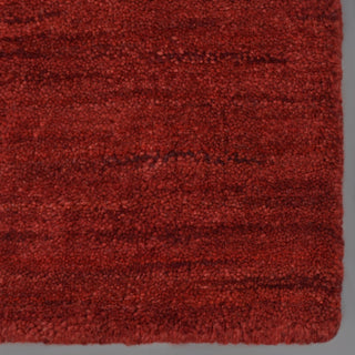 HAND KNOTTED LOOM WOOL ECO-FRIENDLY AREA RUGS - Rectangle, Dark Red, Solid