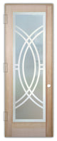 Interior Prehung Door or Interior Slab Door - Demi Circle - Douglas Fir...