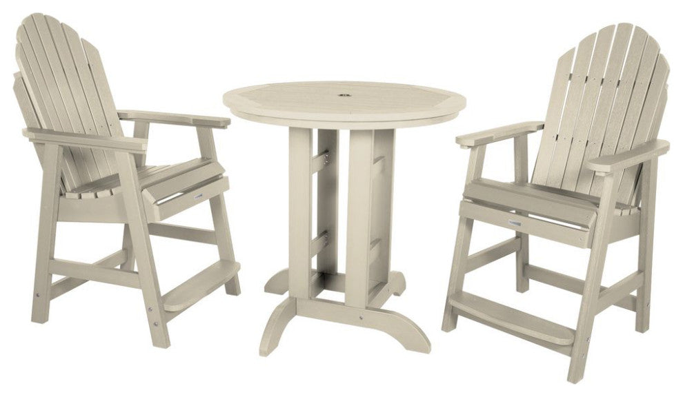 Hamilton 3-Piece Round Counter-Height Dining Set, Whitewash