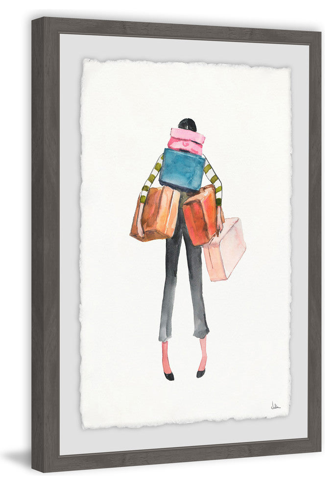 "Wandering" Framed Painting Print, 24"x36"
