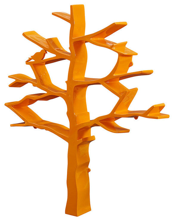 Modway Knowledge Bookcase, Orange