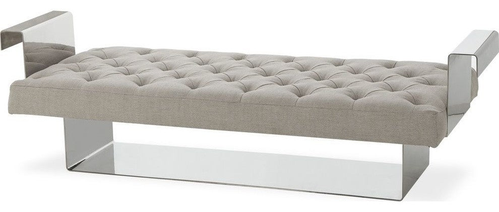 Resource Decor Vinci Bench, Beige Linen