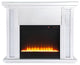 47.5" Crystal Mirrored Mantle With Crystal Insert Fireplace
