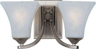 Maxim 20099 2 Light 7" Tall Vanity Light - Satin Nickel / Frosted