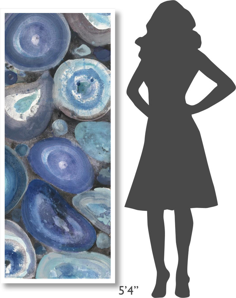 "Stone Circles Panel I" Digital Paper Print by Albena Hristova, 26"x62"