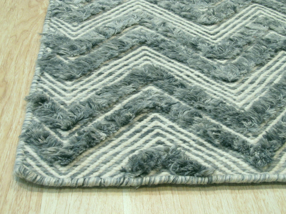 Green Contemporary Geometric Andrea Area Rug