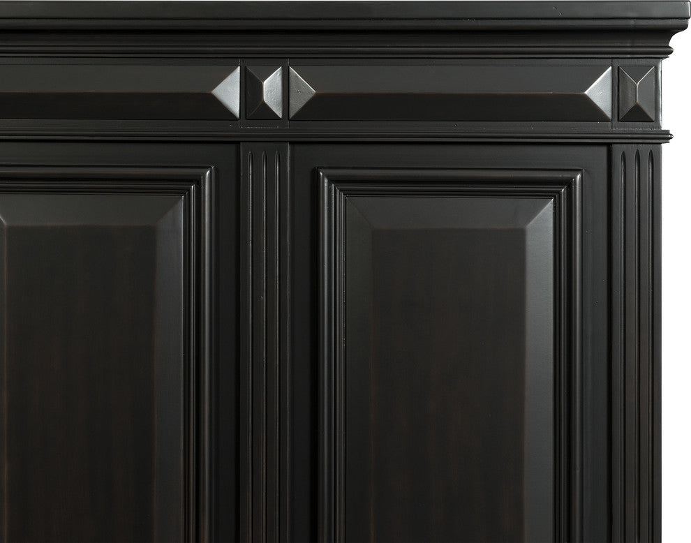 Picket House Furnishings Trent Queen Panel Bed in Antique Black