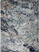 8??x 10??Navy and Gray Abstract Ice Area Rug