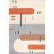 Nuloom Cori Wool Abstract Contemporary Area Rug, Peach 5'x8'