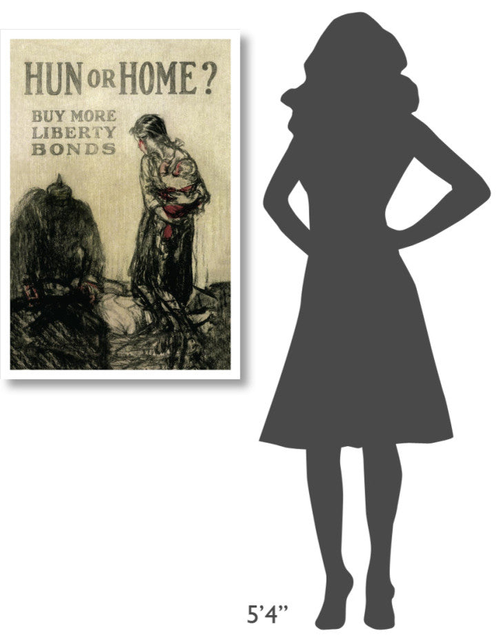 "WWI: Hun or Home?" Digital Paper Print, 26"x38"