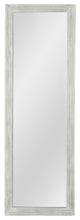 Brushed White Wooden Mirror