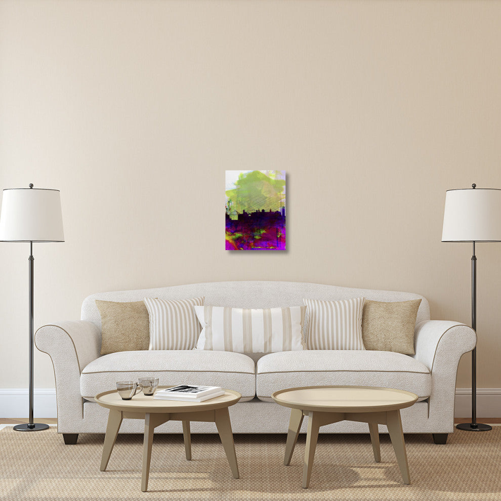 "Dublin Watercolor Skyline" Fine Art Print