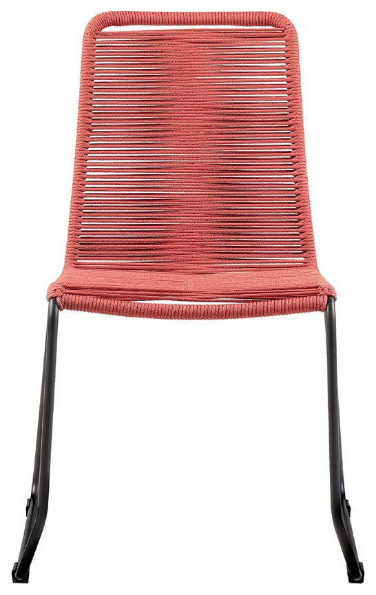 Shasta Outdoor Metal & Rope Stackable Dining Chair - Set of 2