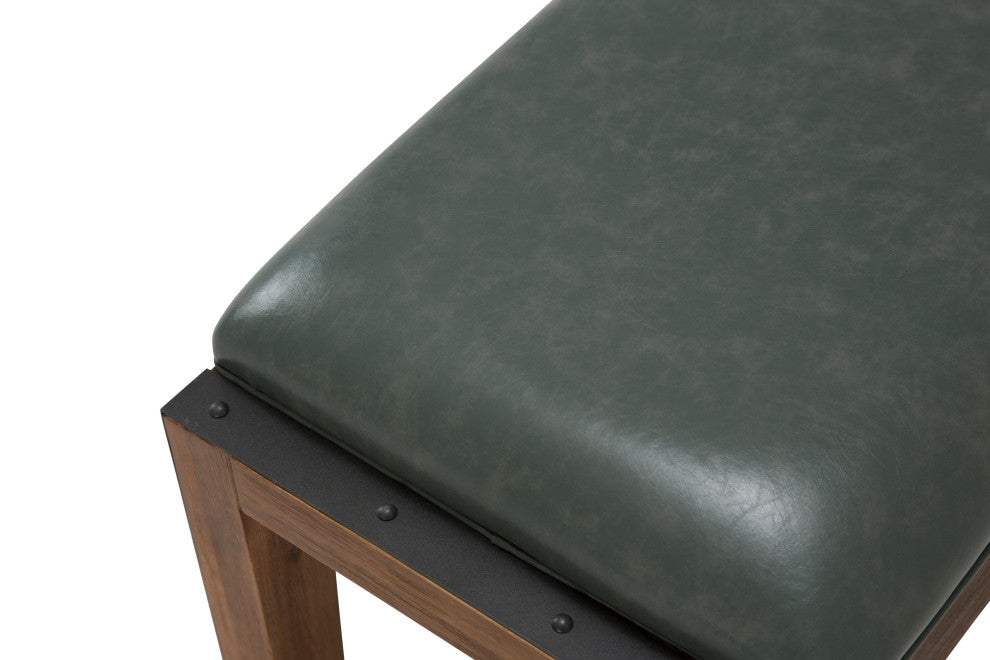 Brooklyn Walk Dining Bench, Burnt Umber