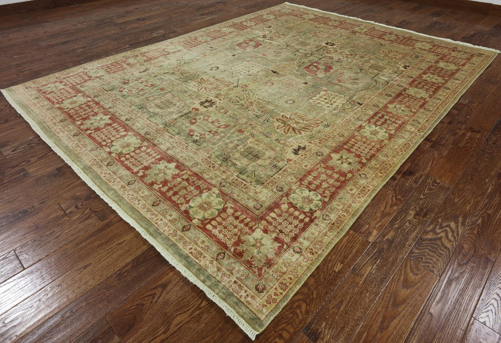 8'x11' Hand Knotted Peshawar Area Rug, W2511