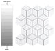 Hudson Rhombus Porcelain Mosaic Tile Sample