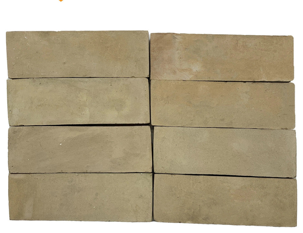 Moroccan Handmade 2x6 Solid Color Zellige Tile, Unglazed
