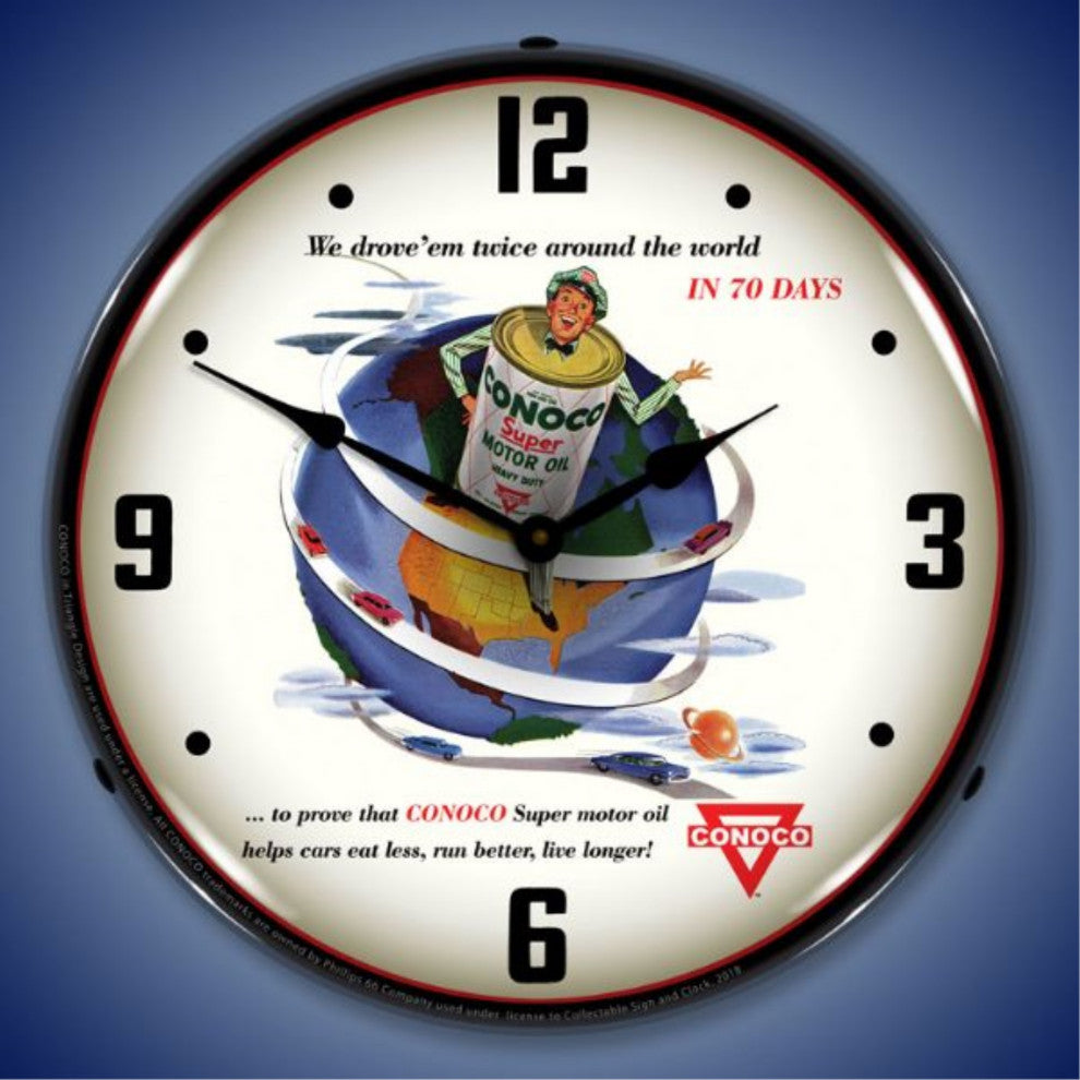 PH661801828 Conoco Super Motor Oil Clock