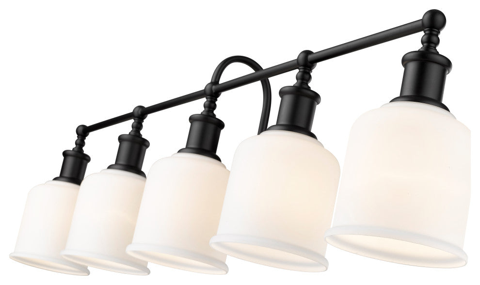 Zlite 733-5V-MB 5-Light Vanity, Matte Opal