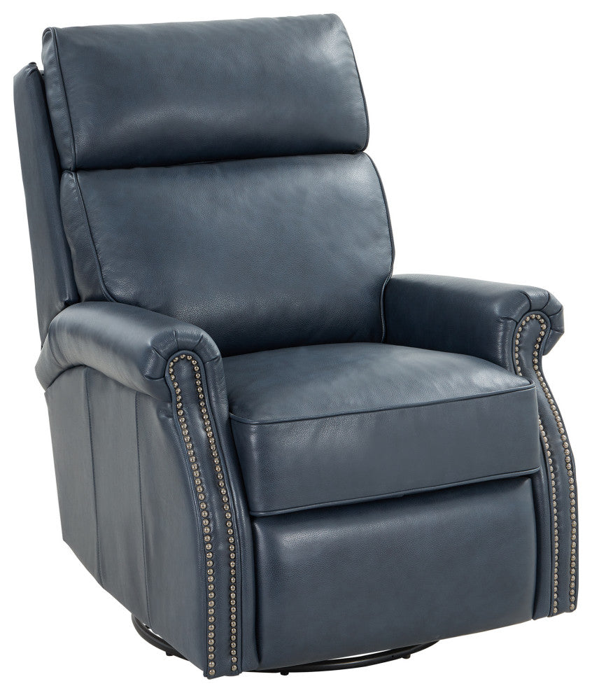 Crews Swivel Glider Recliner, Barone Navy Blue