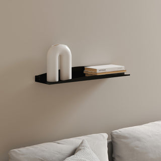 Harry Wall Mounted Shelves, Black, 24"