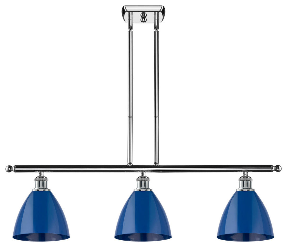 Innovations 516-3I-PC-MBD-75-BL-LED 3 Light Island Light, Polished Chrome