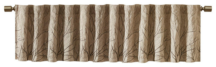 Madison Park Andora Embroidered Faux Silk Window Panel