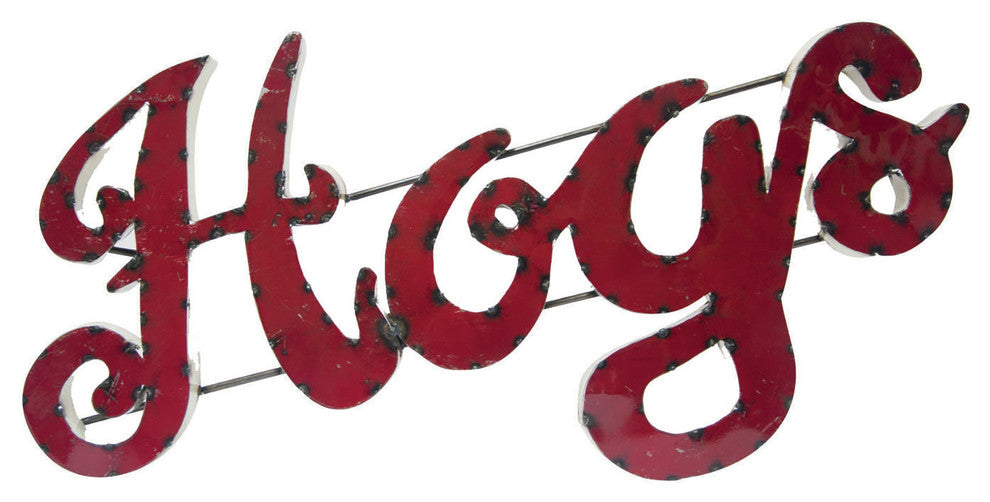 Arkansas Razorbacks Hogs Recycled Wall Decor