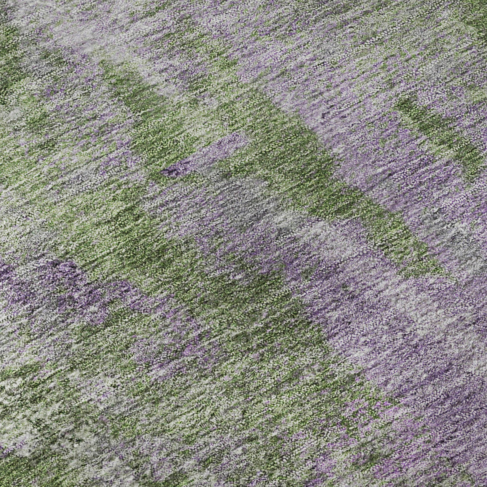 Premium Machine Washable Mayfield AMF573 Green 2'6" x 3'10" Rug