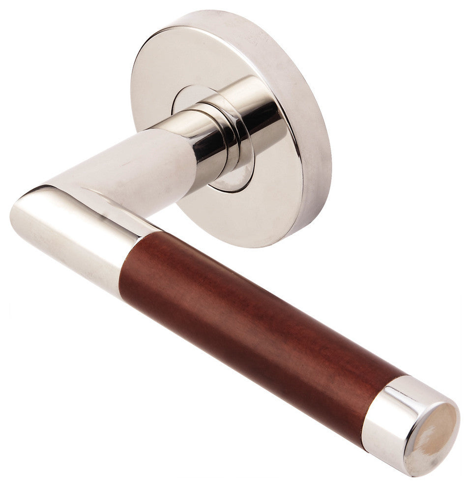 Cabernet Lever, Tubular Passage, Polished Stainless Steel, 2-3/8" Backset