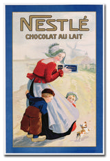 'Nestle Chocolat au Lait' Canvas Art