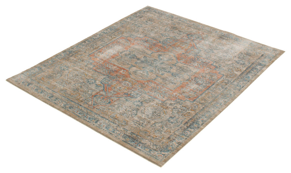 eCarpetGallery Living Room Rug, Beige, 6'7" x 9'10"