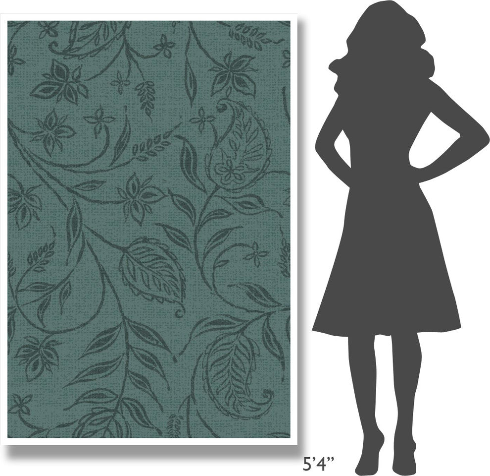 "Paisley Trail II Patterns" Digital Paper Print by Daphne Brissonnet, 42"x62"